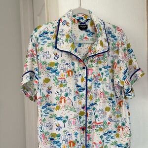 Kate Spade New York Print short-sleeve pajamas